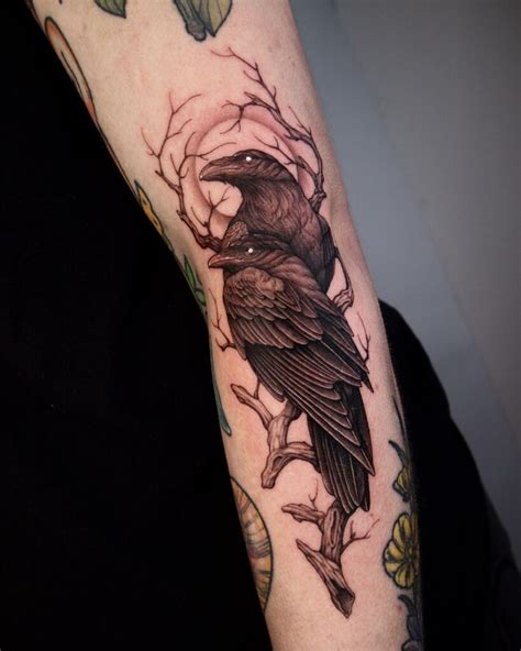 abstract raven tattoo|380 Raven tattoo ideas in 2024 